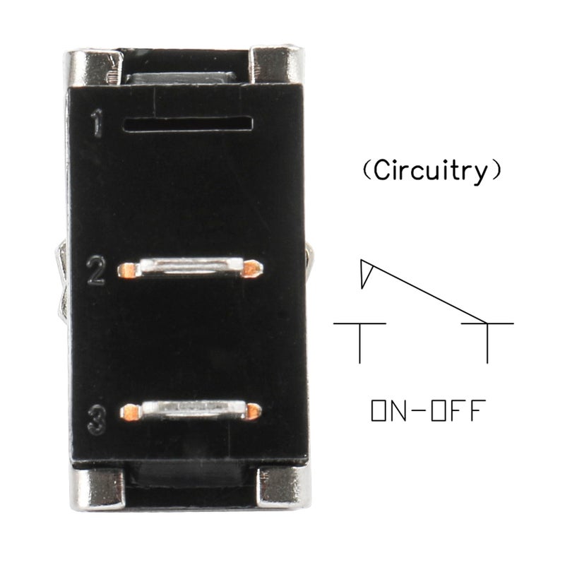 Heschen Metal Toggle Switch Flick Flip 12V 25A SPST On/Off 2 Positon 2 Pin for Car Dash Light with Waterproof Cap - Image 3